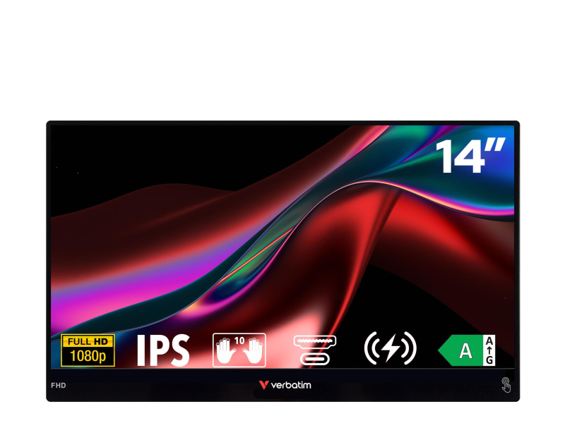Verbatim 14 FHD Touch Monitor LIGHT + Power Bank