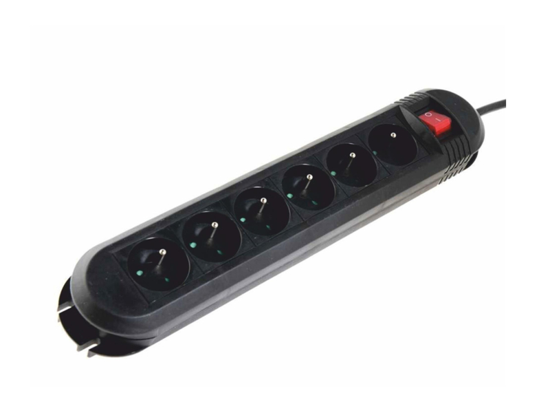 Hama Steckdosenleiste COMFORT 6-fach, 1,5 m (schwarz)