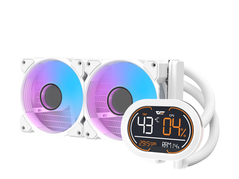 DarkFlash DH240D 2x120mm Weiß