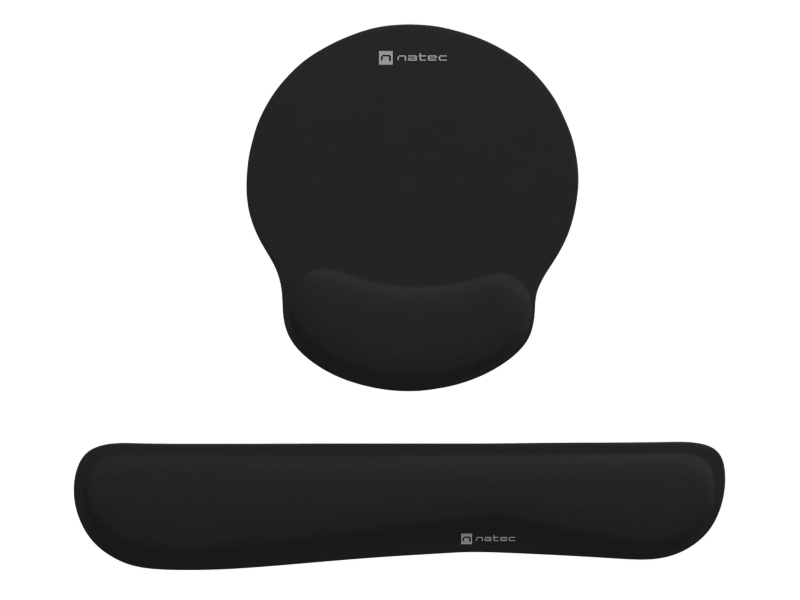 Natec POD MAUS UND HANDGELENKSTÜTZE CHIPMUNK ERGONOMISCH SCHWARZ