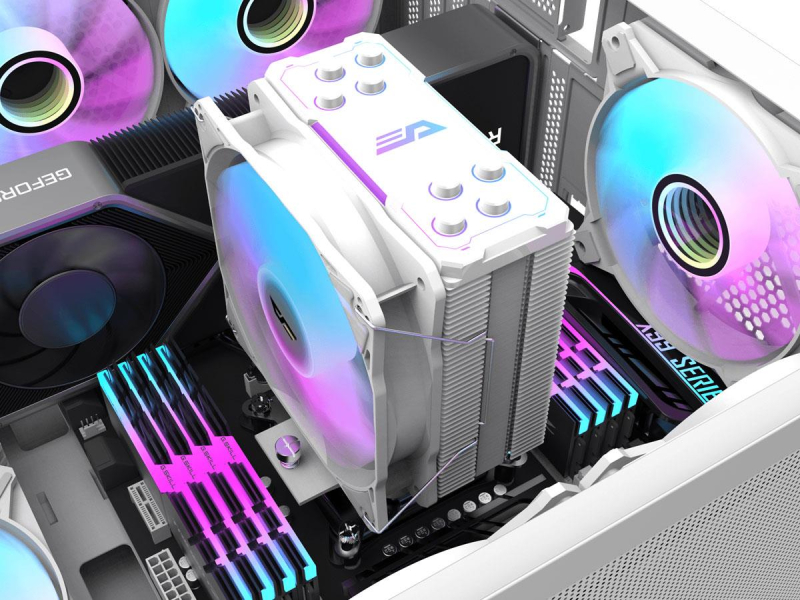 DarkFlash Z4 PRO MIST 120mm Weiß