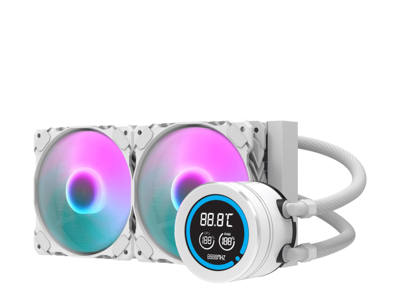 DarkFlash DN-D240 2x120mm Weiß