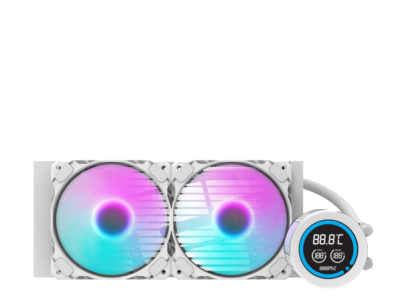 DarkFlash DN-D240 2x120mm Weiß