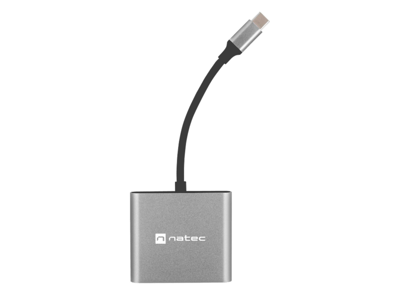 Natec MULTIPORT ADAPTER FOWLER MINI USB-C 3W1 HUB -> USB 3.0, HDMI