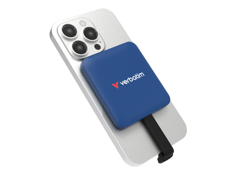 Verbatim SnapBack Magnetic SSD 1TB Blau Metallic