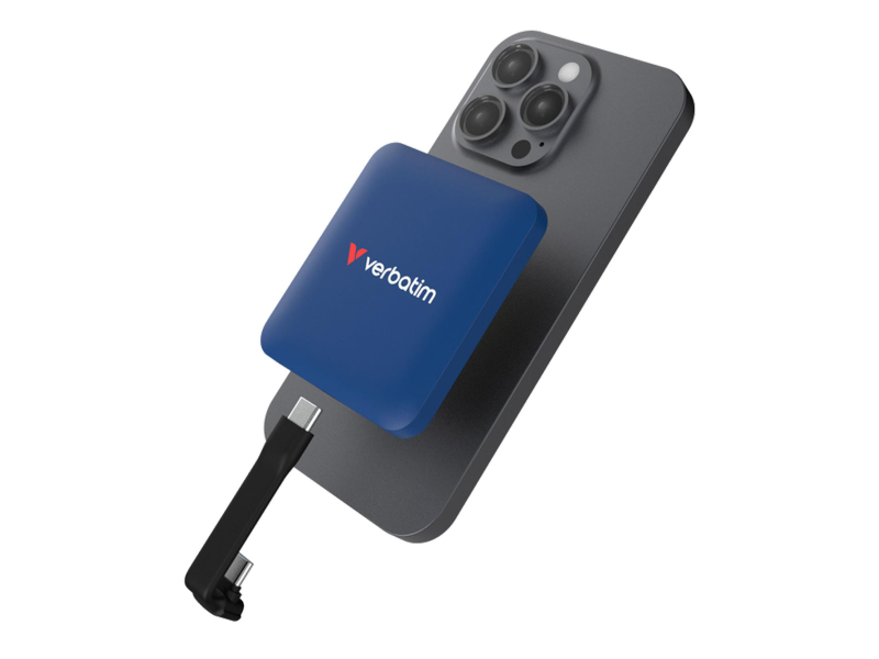 Verbatim SnapBack Magnetic SSD 1TB Blau Metallic