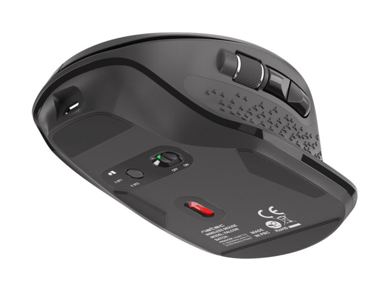 Natec FALCON BEZPRZEWODOWA 3200DPI BLUETOOTH 5.0 + 2.4GHZ CZARNA
