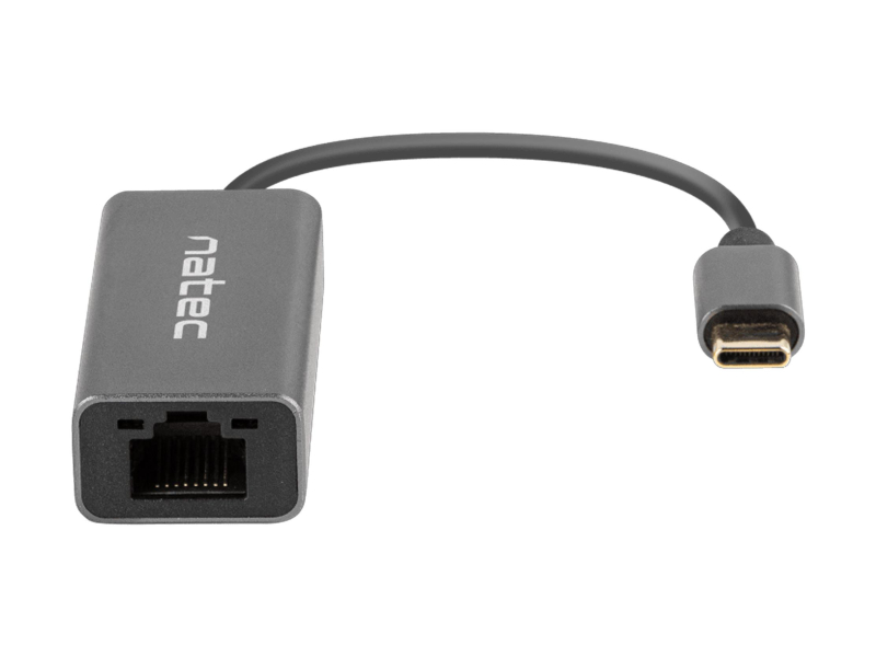 Natec Netzwerkkarte CRICKET USB-C 3.1 1X RJ45 1GB Kabel