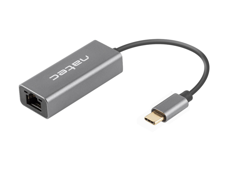 Natec Netzwerkkarte CRICKET USB-C 3.1 1X RJ45 1GB Kabel