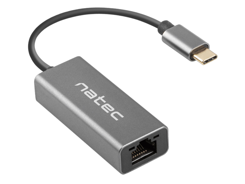 Natec Netzwerkkarte CRICKET USB-C 3.1 1X RJ45 1GB Kabel