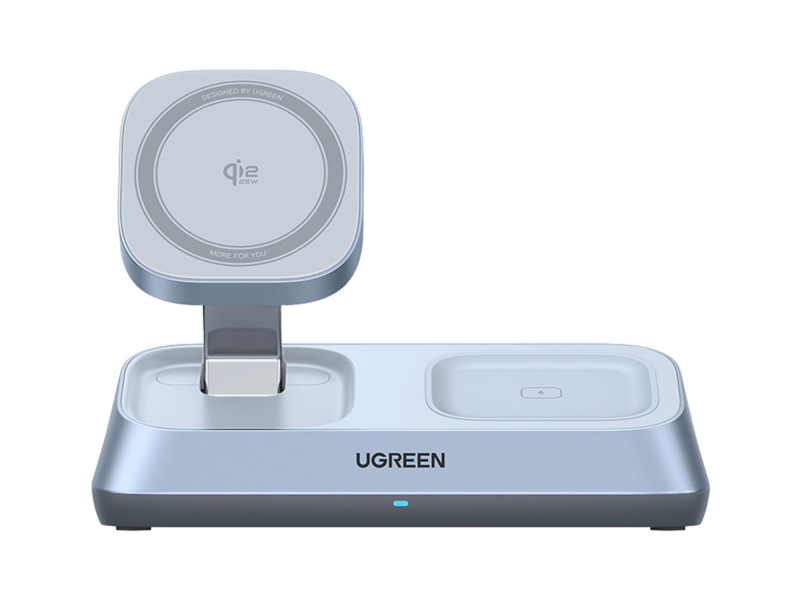 UGREEN Induktionsladegerät 3in1 W711 MagFlowQi2 25W grau