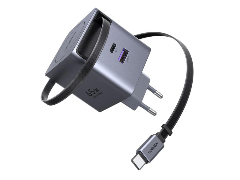 UGREEN Netzladegerät GaN X615USB-C + USB65W mit Kabel grau