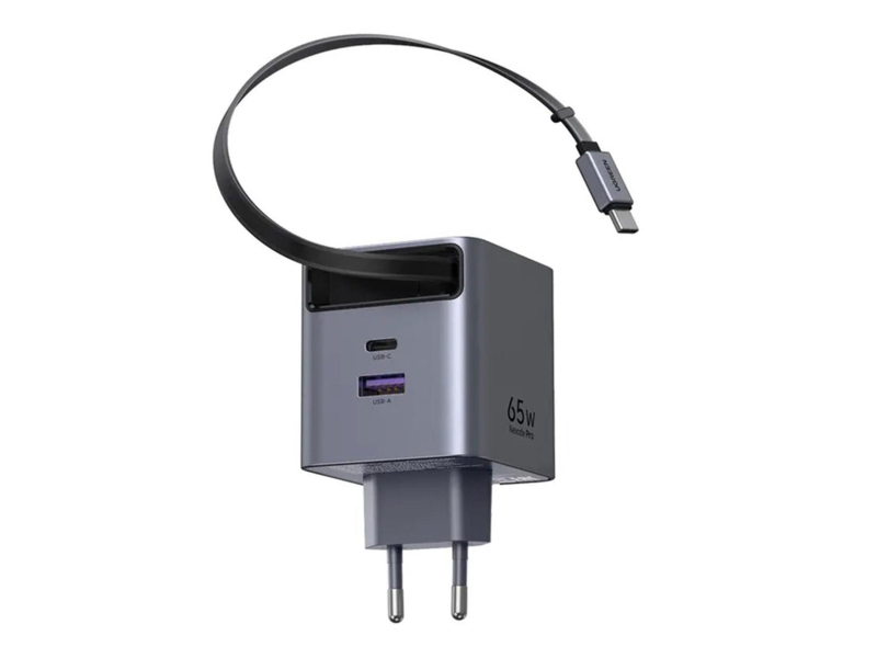 UGREEN Netzladegerät GaN X615USB-C + USB65W mit Kabel grau