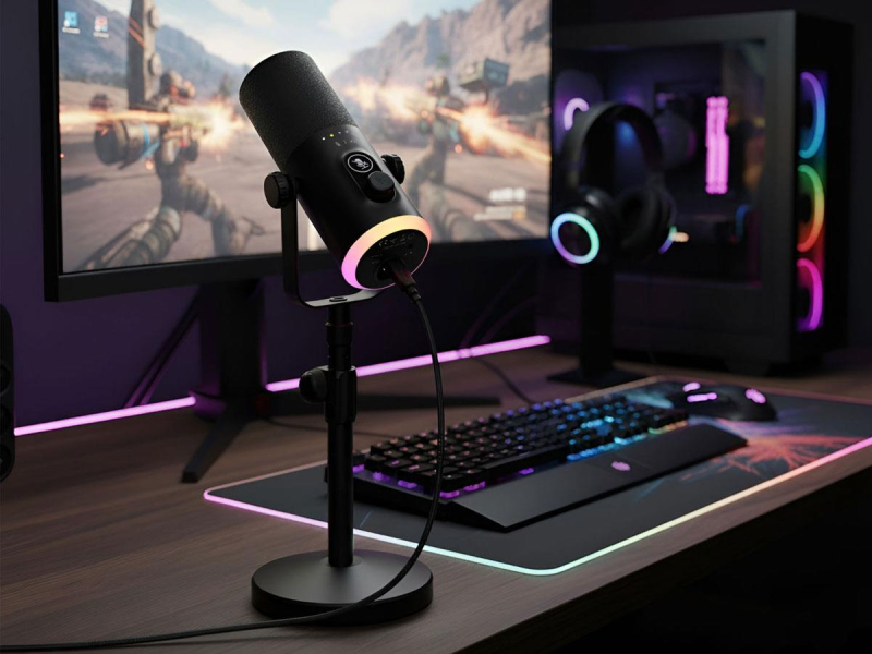 Mozos GM-ONE-BK dynamisches Studio-Mikrofon USB-C und XLR
