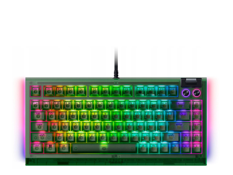 Razer BlackWidow V4 75% Phantom Green
