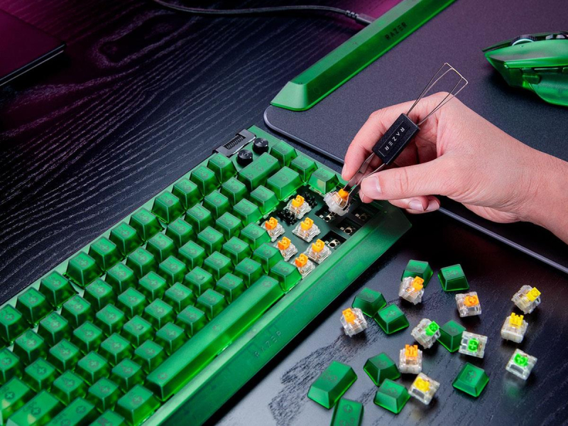 Razer BlackWidow V4 75% Phantom Green