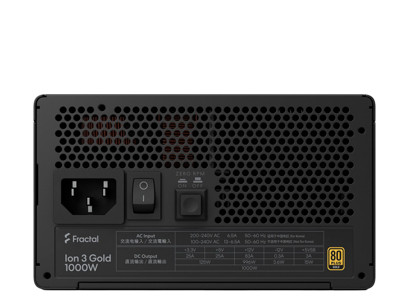 Fractal Design Ion 3 Gold 1000W 80 Plus Gold