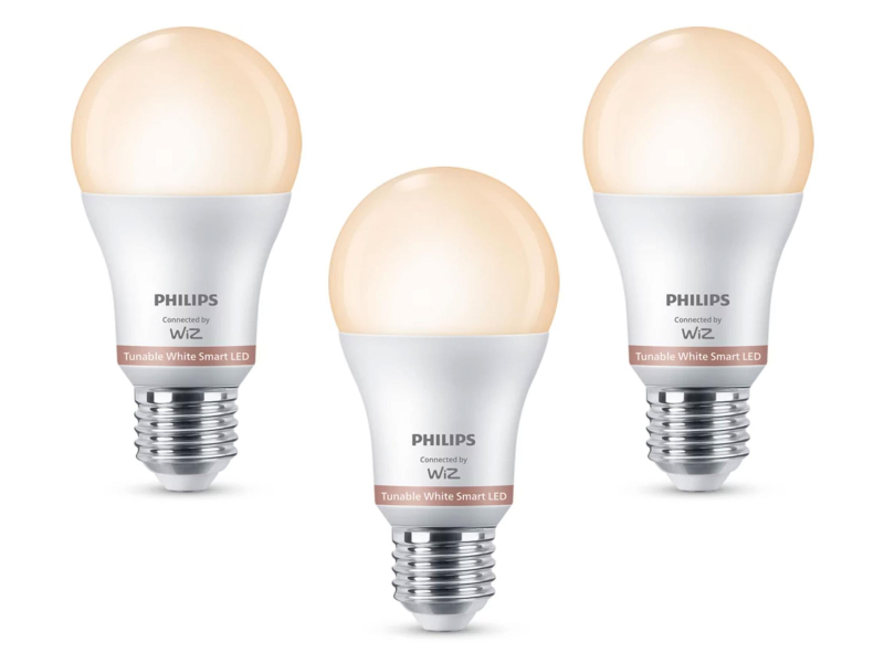 Philips Smart 3x LED-Lampe E27 Tunable White 60W A60