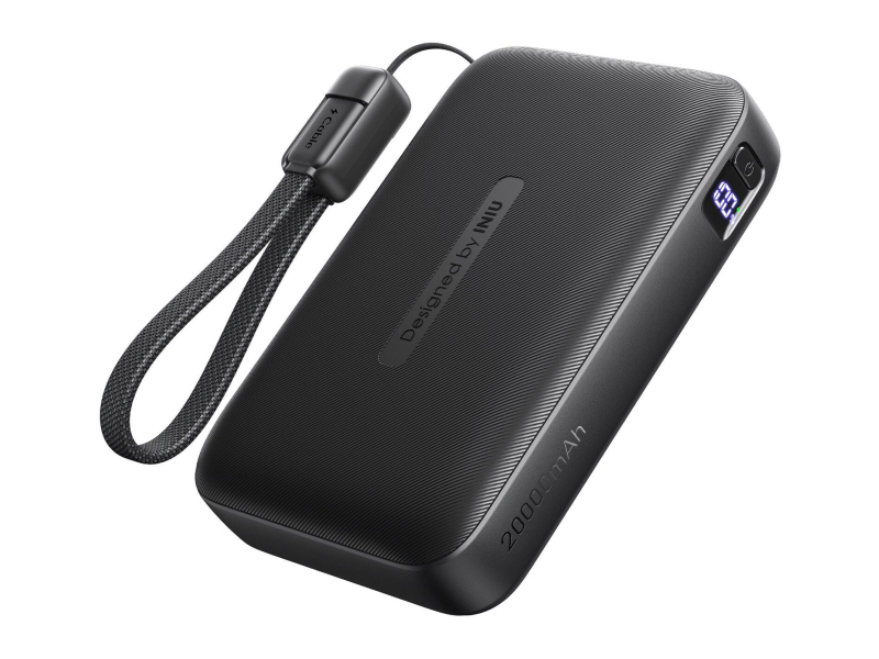 INIU Pocket Neo 20000mAh + USB-C-Kabel Trageschlaufe