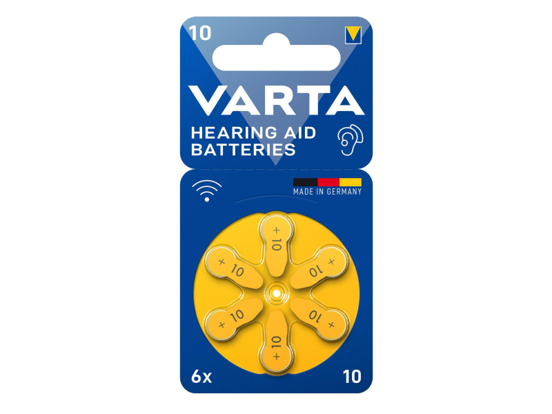 Varta Batterie für Hörgeräte 10 / PR70 (6 Stück)