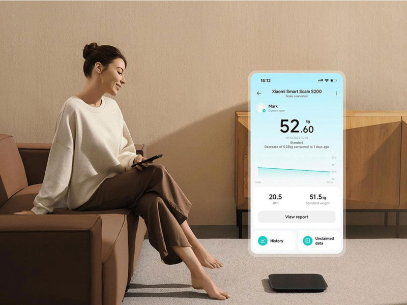 Xiaomi Mi Smart Scale S200 Dunkelgrau