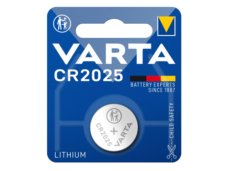 Varta Lithium Knopfbatterien CR2025 (1 Stück)