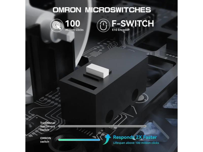 Attack Shark R5Ultra UltralightCarbon 8kHz/42kDPI PAW3950MAX Omron weiß