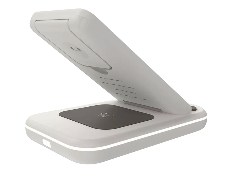 CANYON Kabellose Ladestation WS-304 15W 3-in-1 Cosmic Latte