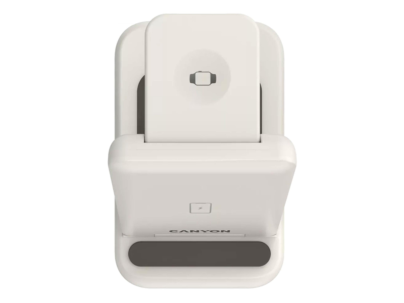 CANYON Kabellose Ladestation WS-304 15W 3-in-1 Cosmic Latte