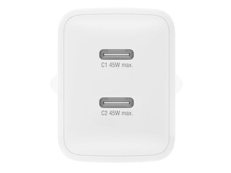 4smarts Wandladegerät PDPlug Dual 45W GaN 2C weiß