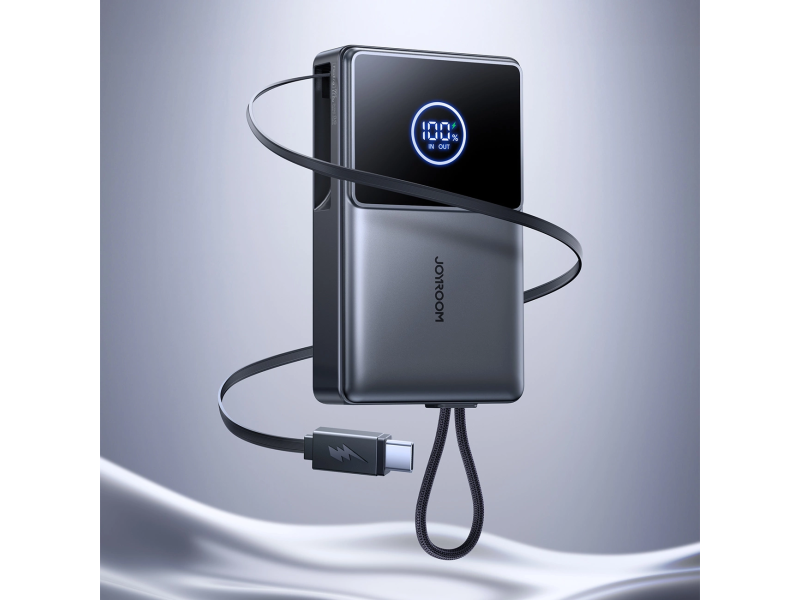 JoyRoom JR-PR1 10000mAh 22,5W mit faltbarem USB-C-Kabel