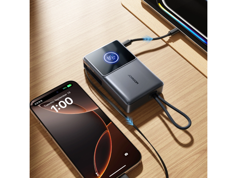 JoyRoom JR-PR1 10000mAh 22,5W mit faltbarem USB-C-Kabel