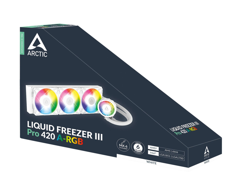 Arctic Liquid Freezer III Pro 420 ARGB Weiß 3x140mm