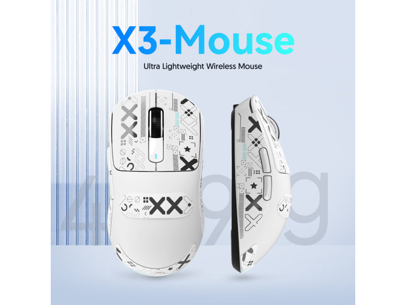 Attack Shark X3PRO 8kHz PAW3395 Omron weiß