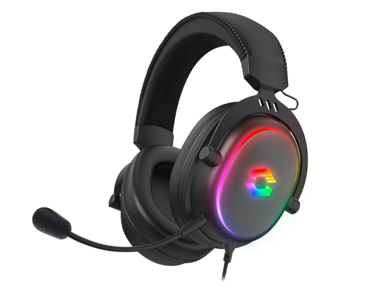 Kabelgebundene SpeedLink CONUX RGB Stereo Gaming Headset, schwarz