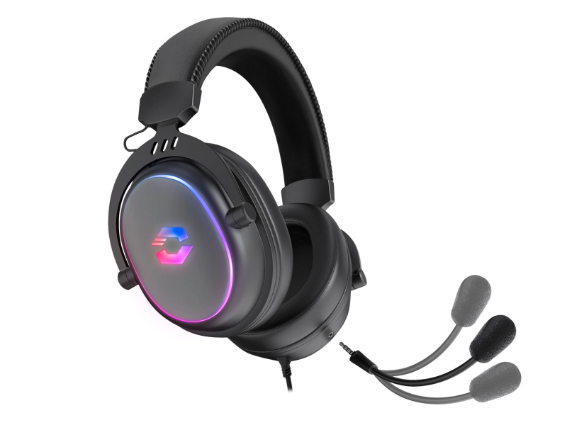 Kabelgebundene SpeedLink CONUX RGB Stereo Gaming Headset, schwarz