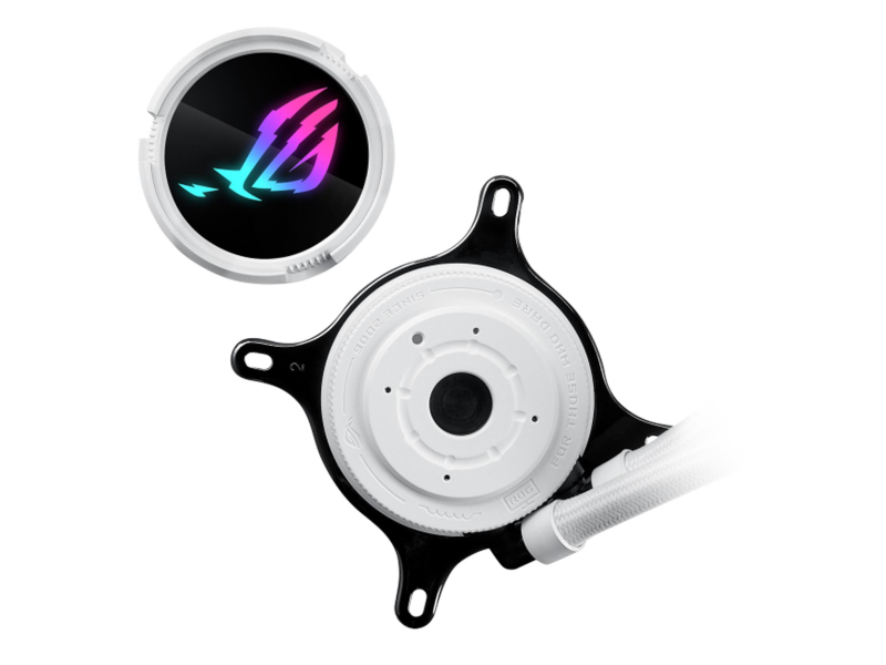 Wasserkühlung ASUS ROG STRIX LC III 240 ARGB Weiß 2x120mm