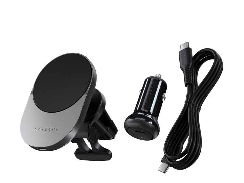 Ladestation für Smartphones Satechi Kabelloses Ladegerät Auto Qi2 15W mit MagSafe