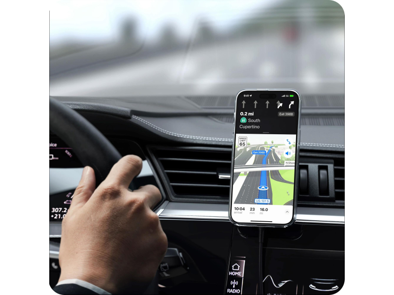 Ladestation für Smartphones Satechi Kabelloses Ladegerät Auto Qi2 15W mit MagSafe