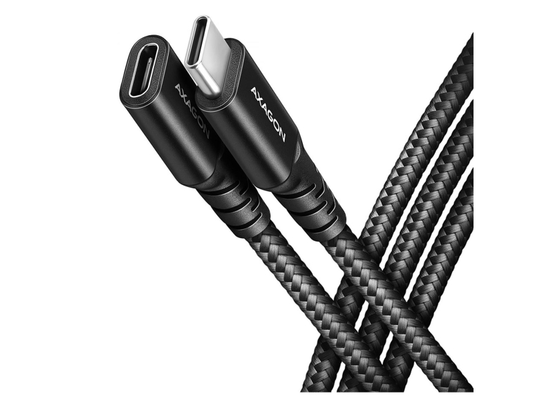 Axagon BUCM32-CF05AB, USB-C (M) - USB-C (F), 0.5m, USB 20Gbps