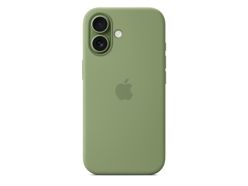 Apple Silikonhülle mit MagSafe für iPhone 17 helles Moos