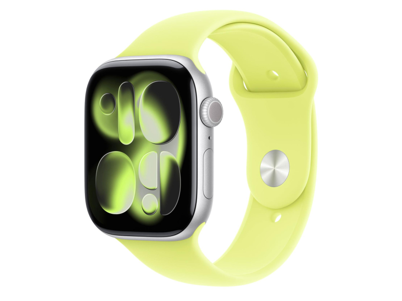 Apple Sportarmband 46 mm S/M neon Gelb
