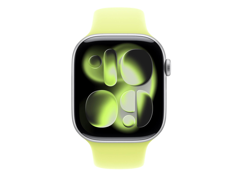 Apple Sportarmband 46 mm S/M neon Gelb