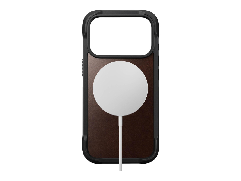 Nomad Rugged Leather Case für iPhone 17 Pro MagSafe rustikales Braun