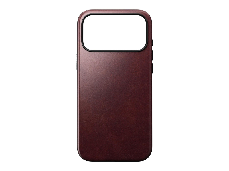 Nomad Modern Leather Case für iPhone 17 Pro Max MagSafe burgund