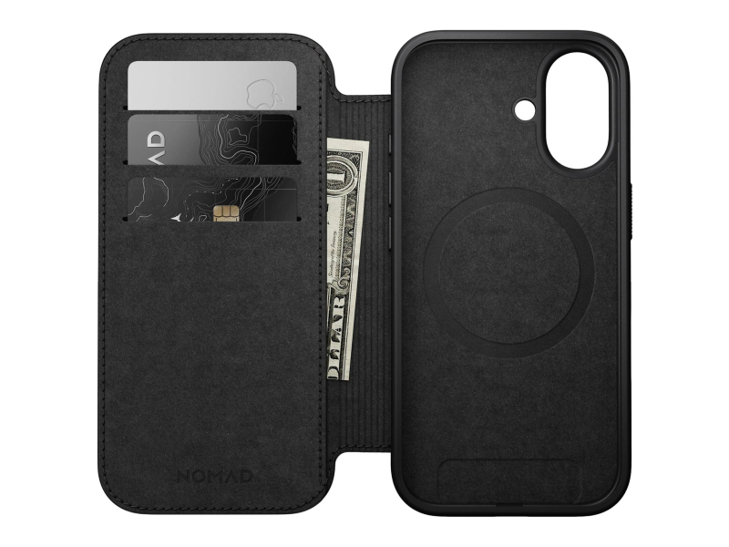Nomad Modern Leather Folio für iPhone 17 MagSafe braun