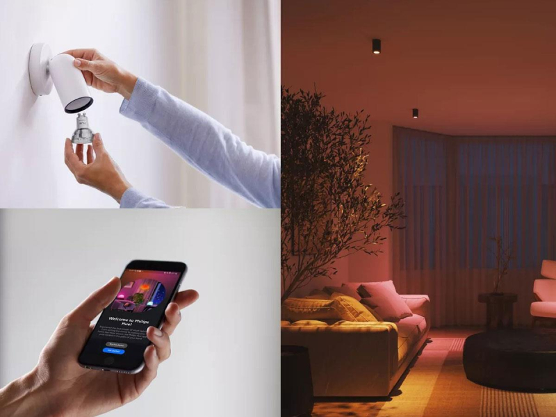 Philips Hue Essential White and Color Ambiance GU10-Lampe 345lm 3 Stück