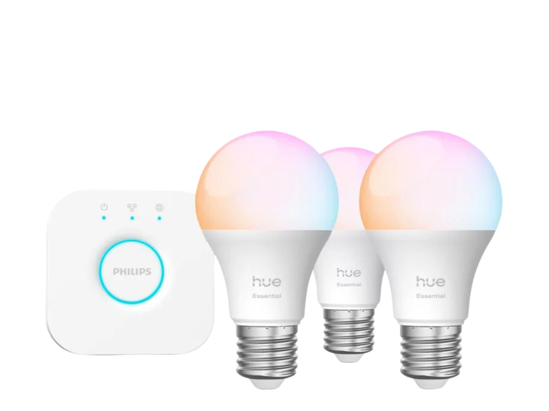 Philips Hue Essential White and color ambiance 3xŻarówka E27+ Hue Bridge