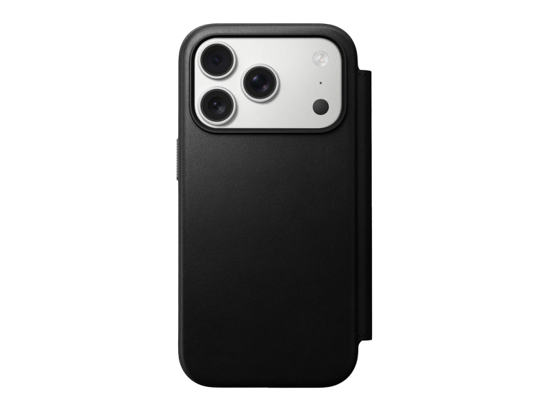 Nomad Modern Leather Folio für iPhone 17 Pro MagSafe schwarz