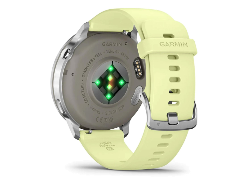 Garmin Venu 4 Silber 45mm mit gelbem Armband
